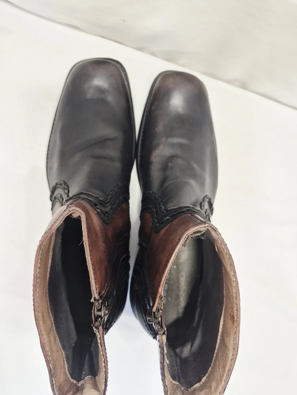 Bed Stu Men's 11 Revolution Two Tone Leather Chukka Boots